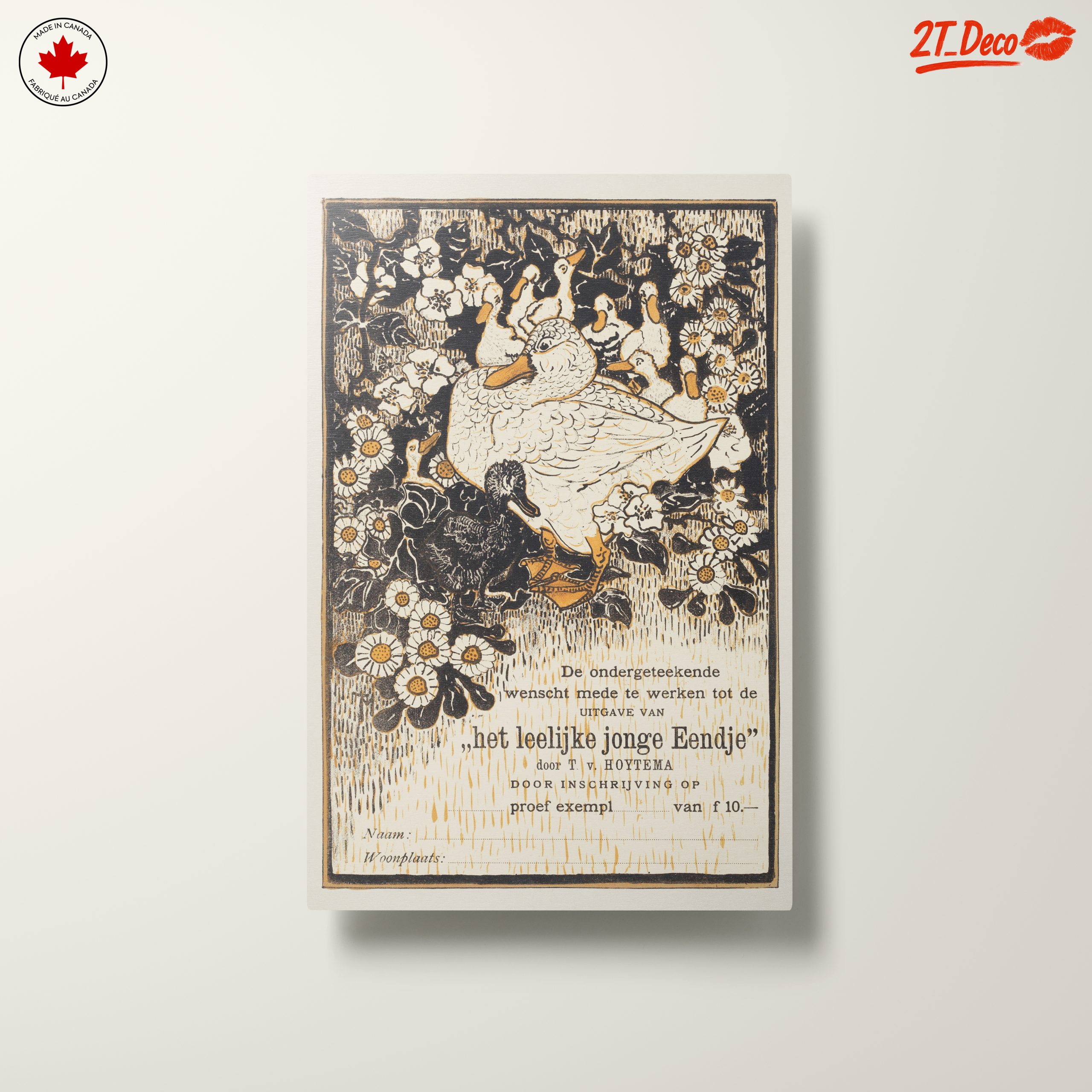 Charming Duck and Ducklings Among Blossoms - Image 10