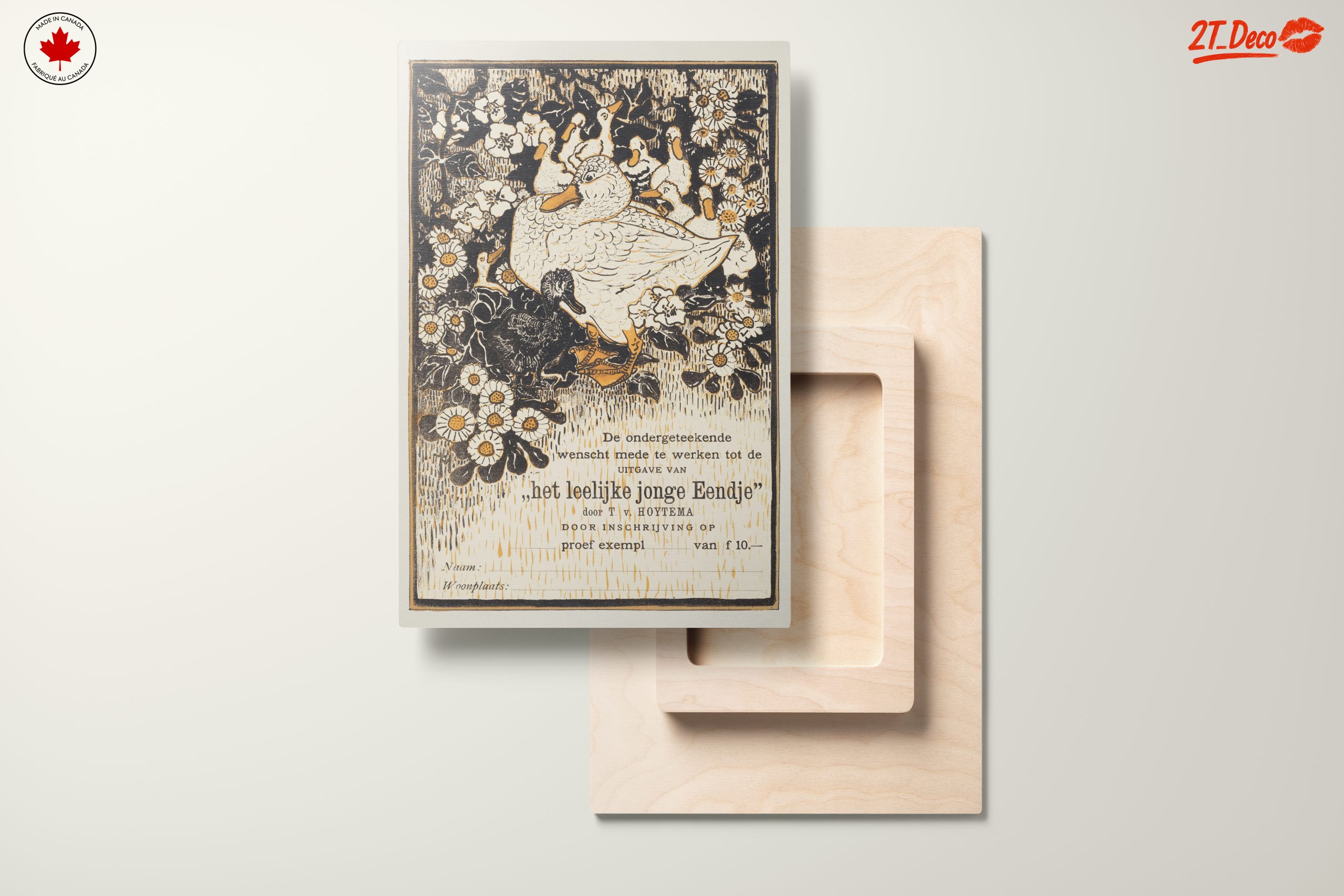 Charming Duck and Ducklings Among Blossoms - Image 11
