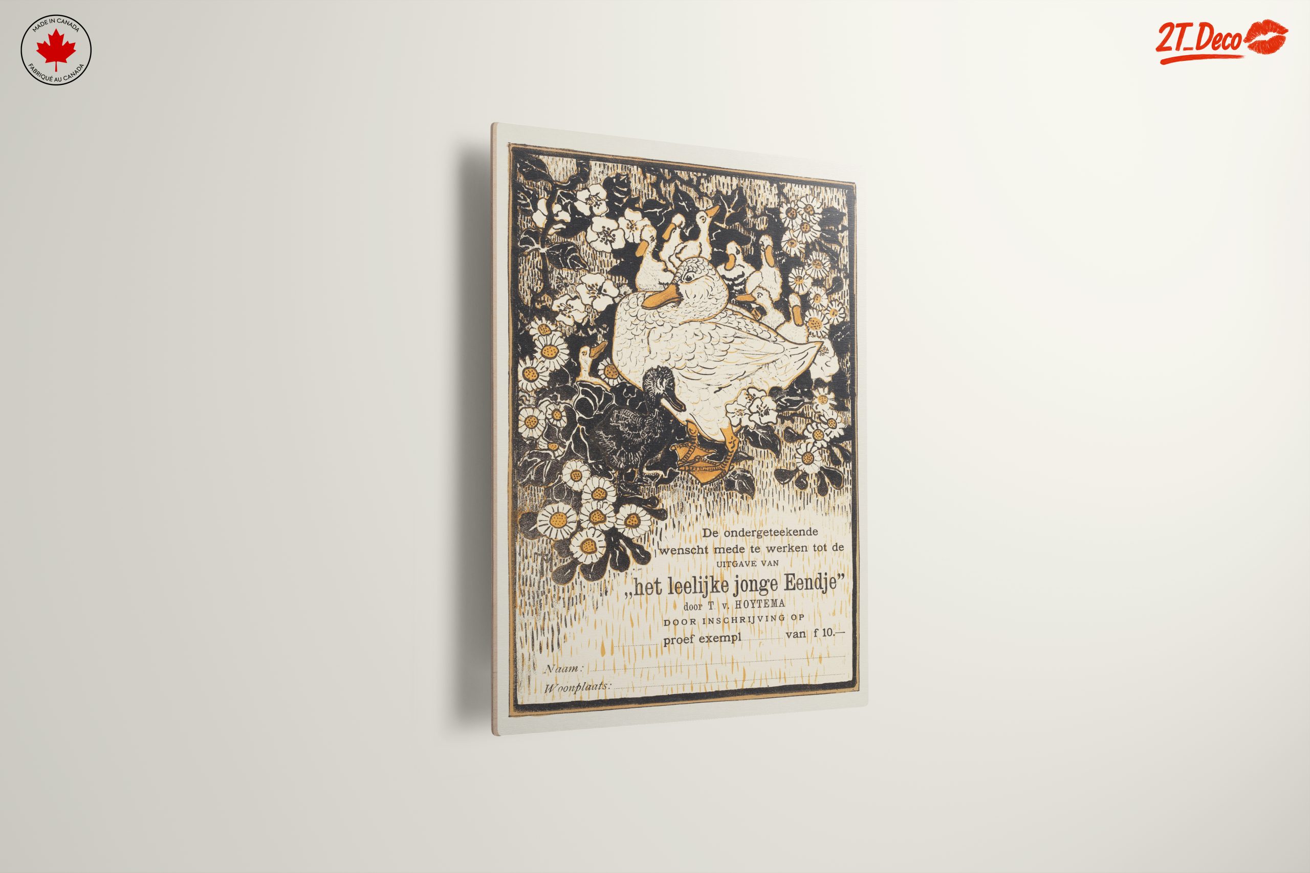 Charming Duck and Ducklings Among Blossoms - Image 13