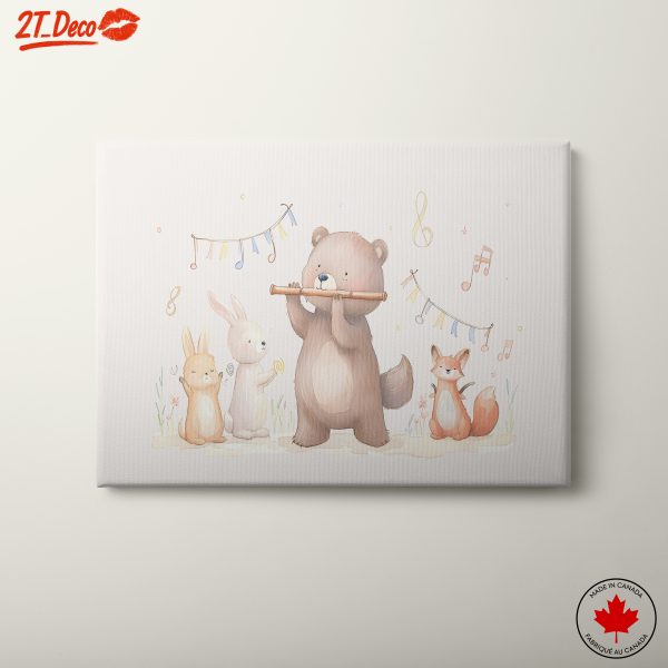 Whimsical Animal Band with Bear and Friends
