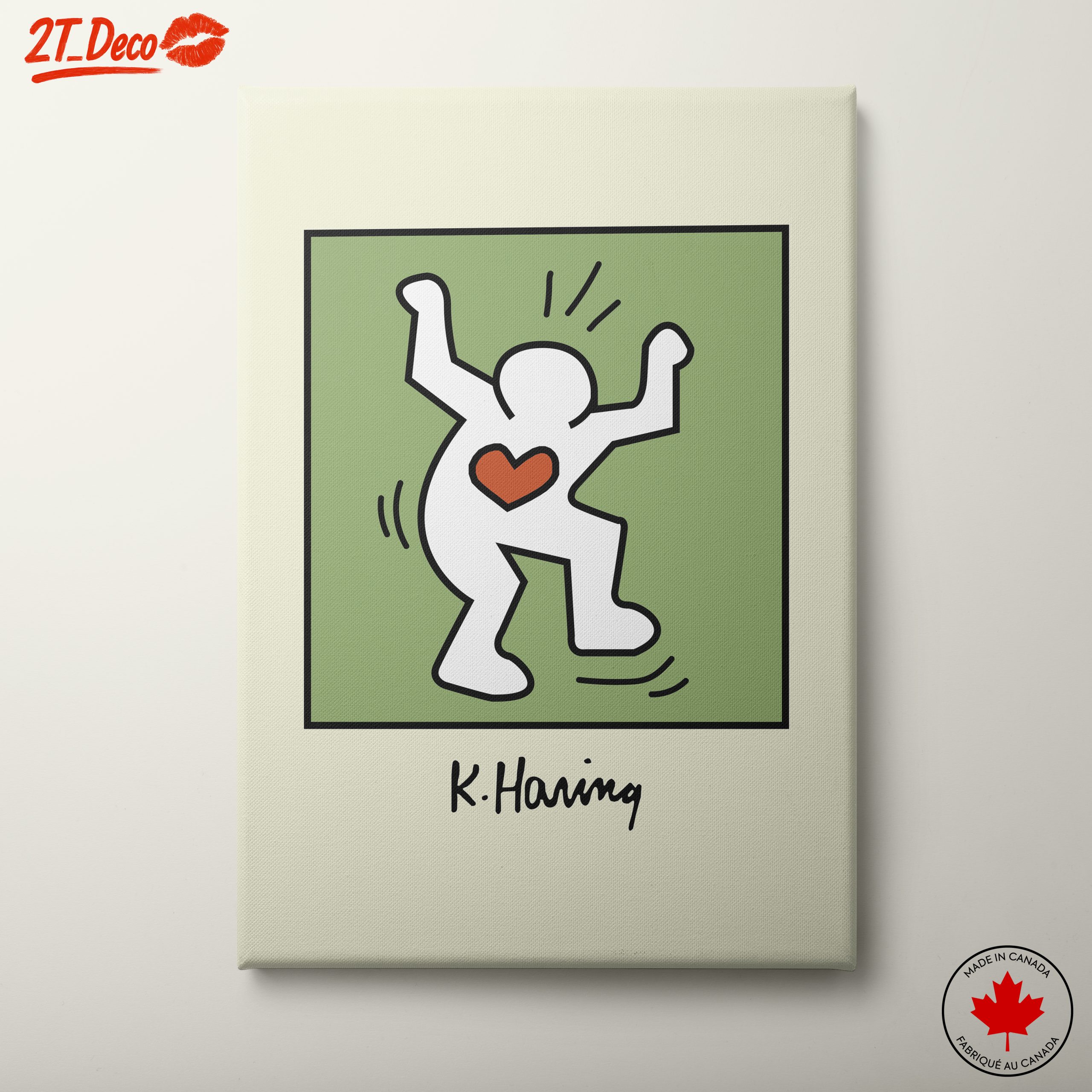Playful Contemporary Pop Art with Heart