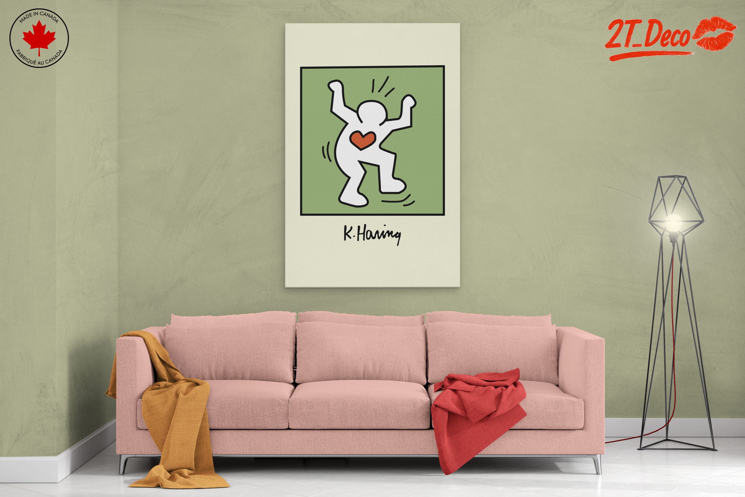 Playful Contemporary Pop Art with Heart - Image 2