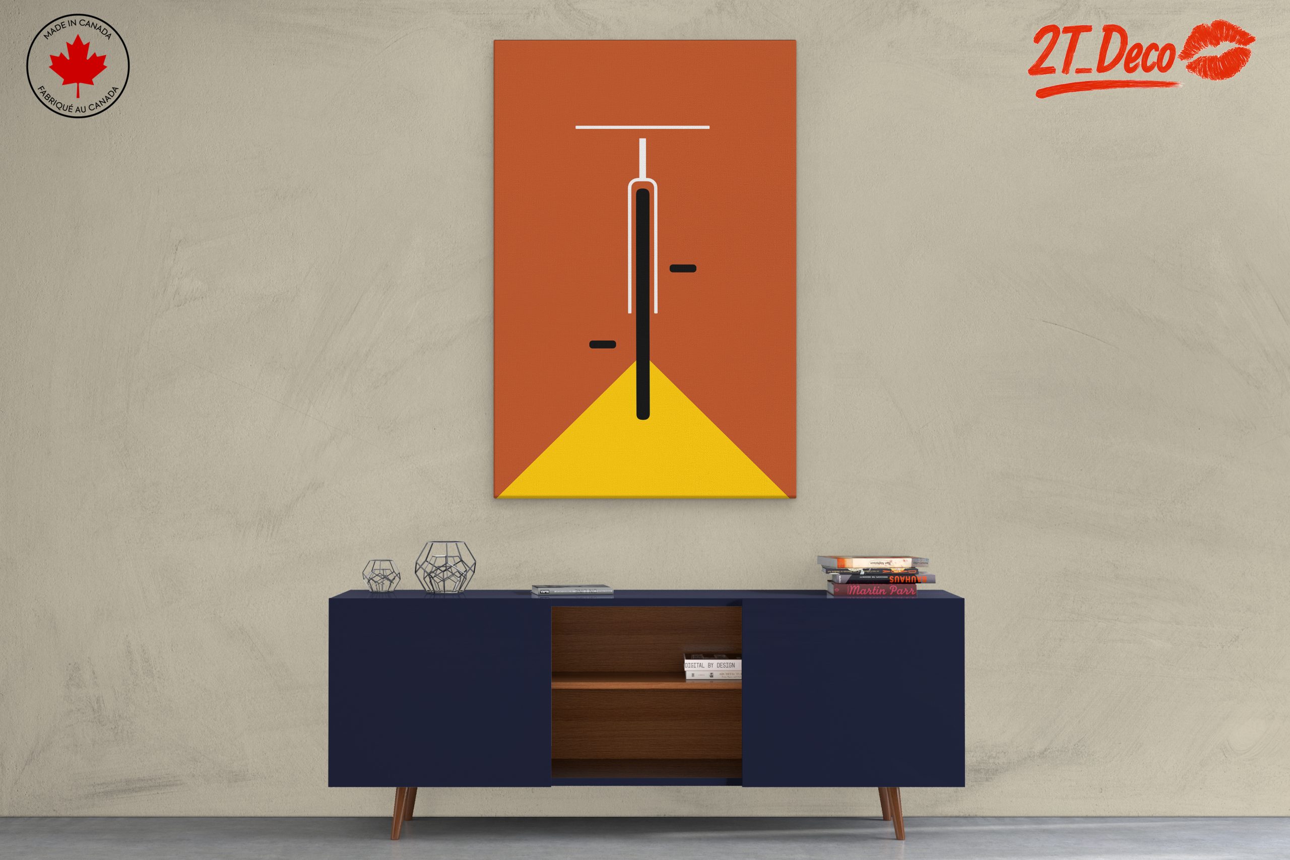 Geometric Minimalist Artwork Featuring Bold Shapes - Image 3