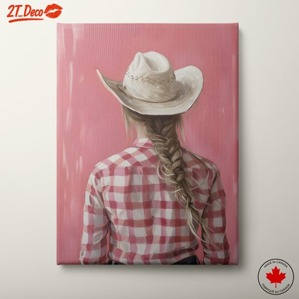 Charming Cowgirl Back Portrait