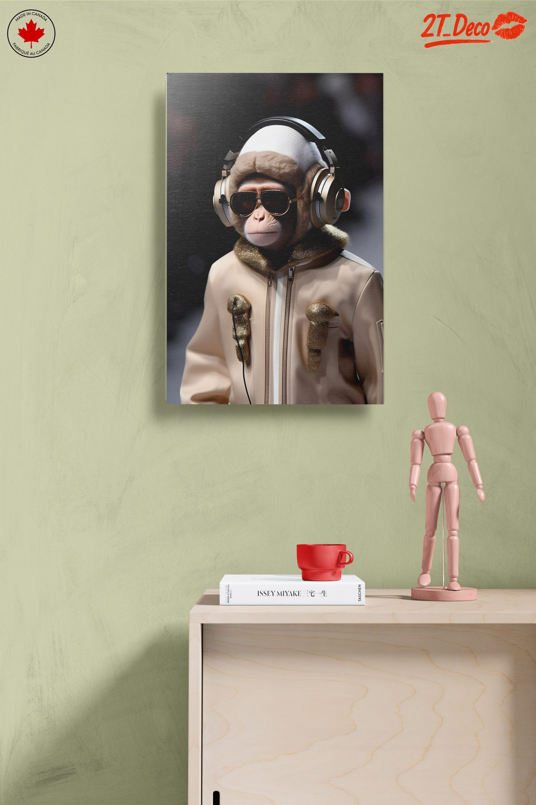 Stylized Monkey Wearing Headphones and Sunglasses - Image 14