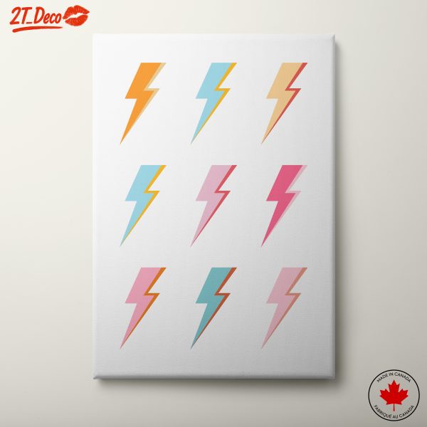 Vibrant Lightning Bolt Artwork
