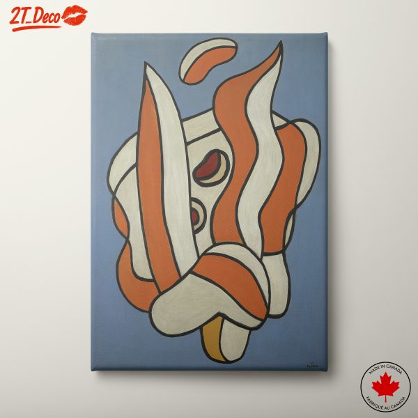 Dynamic Abstract Artwork in Vibrant Shades
