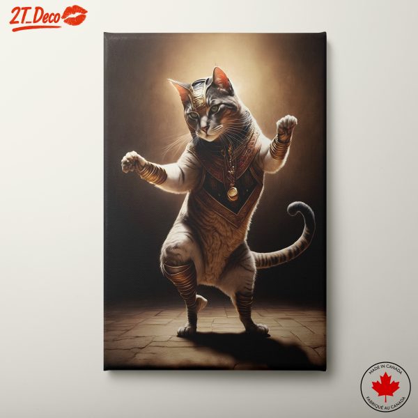 Regal Cat in Egyptian Attire Artwork