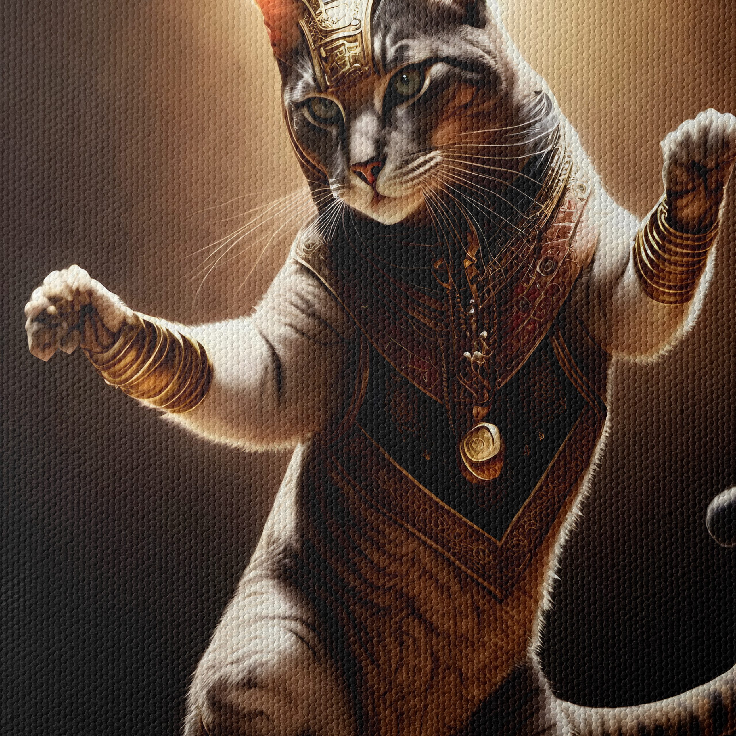 Regal Cat in Egyptian Attire Artwork - Image 4