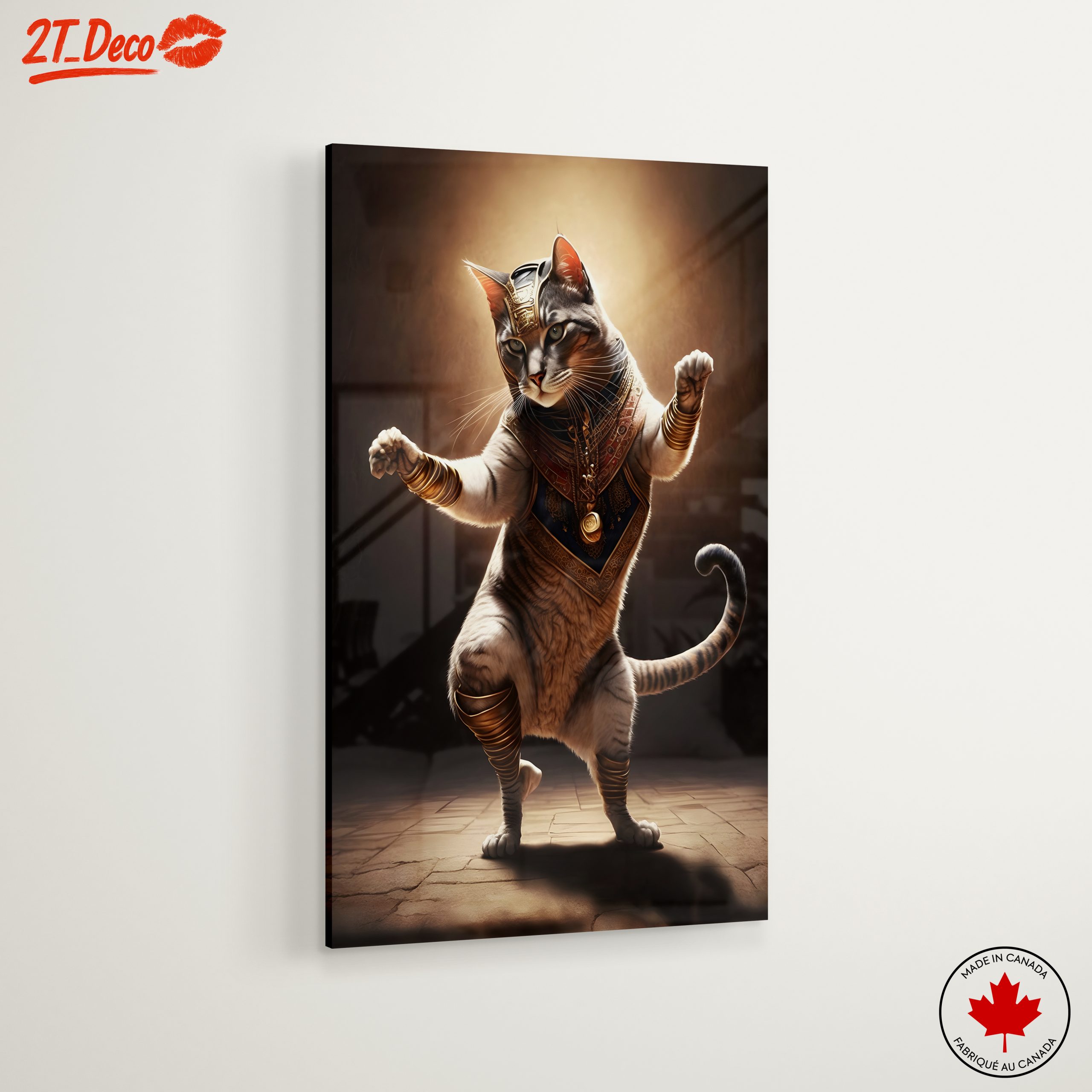 Regal Cat in Egyptian Attire Artwork - Image 6