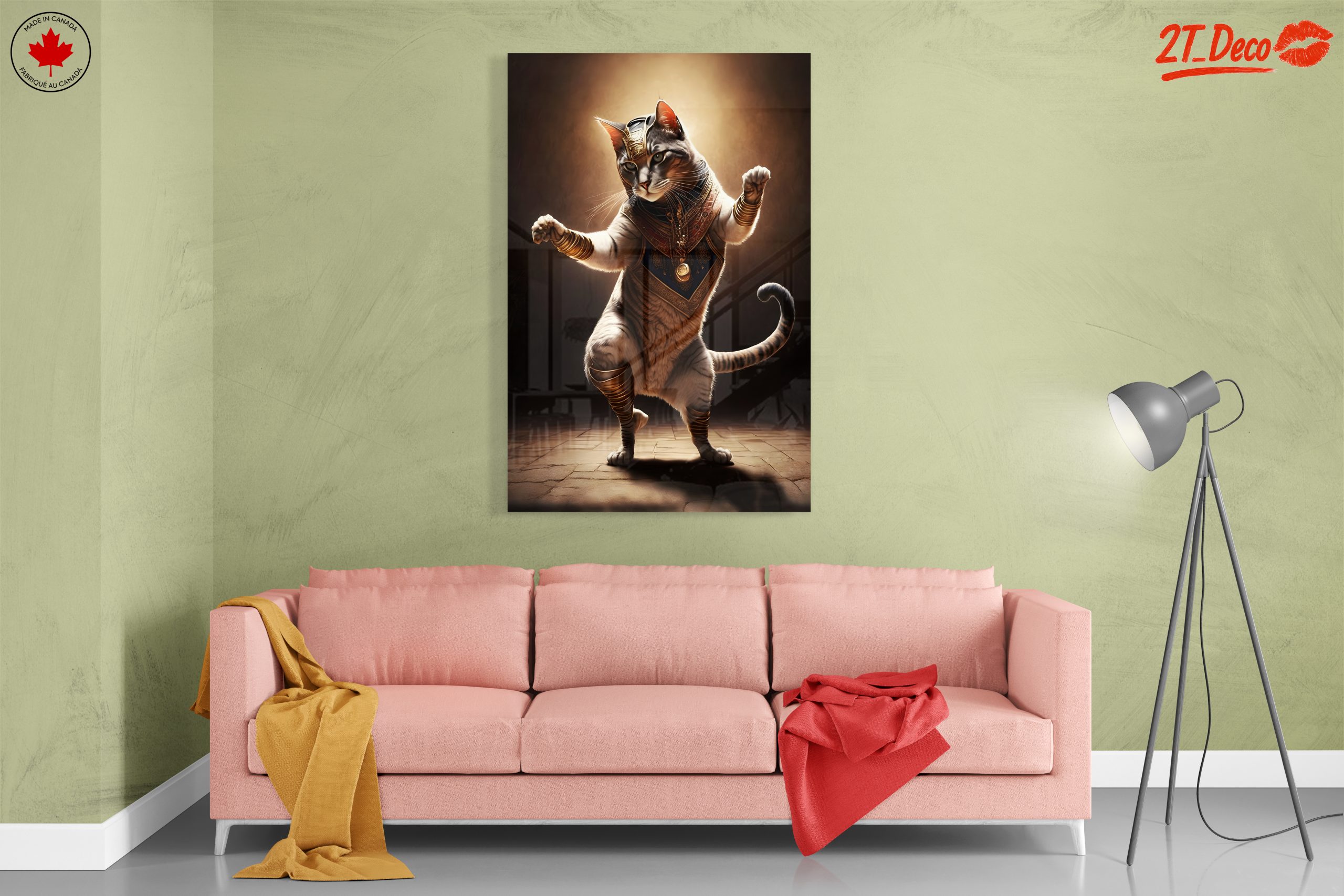 Regal Cat in Egyptian Attire Artwork - Image 7