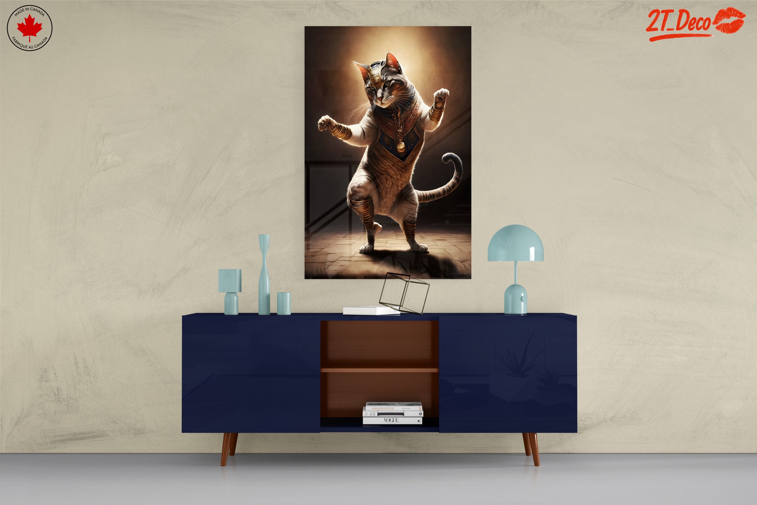 Regal Cat in Egyptian Attire Artwork - Image 8