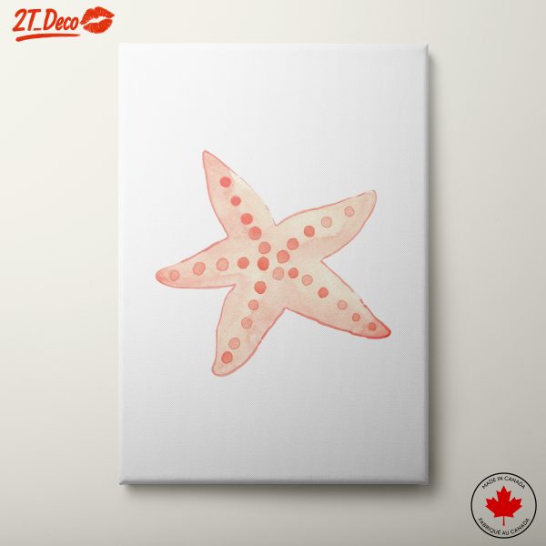 Stylized Starfish Watercolor Art