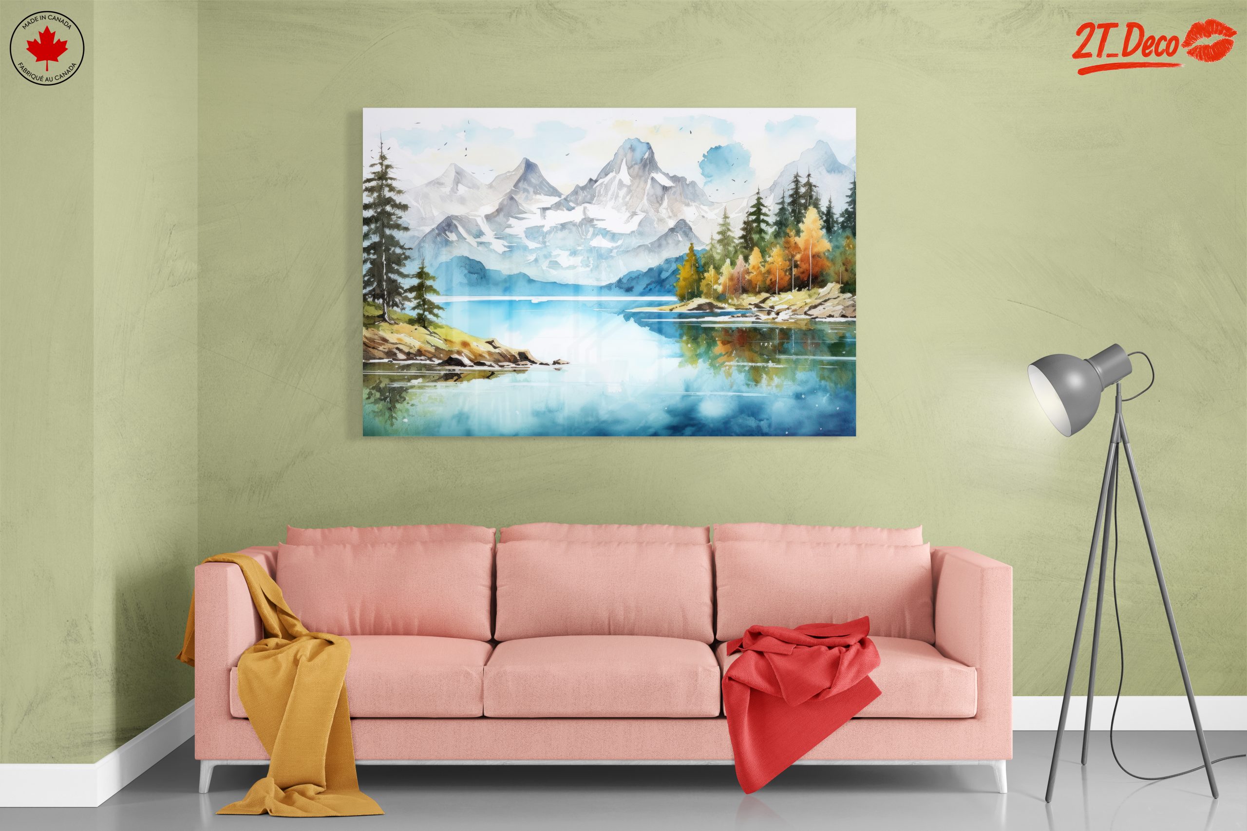 Serene Mountain and Lake Landscape - Image 7