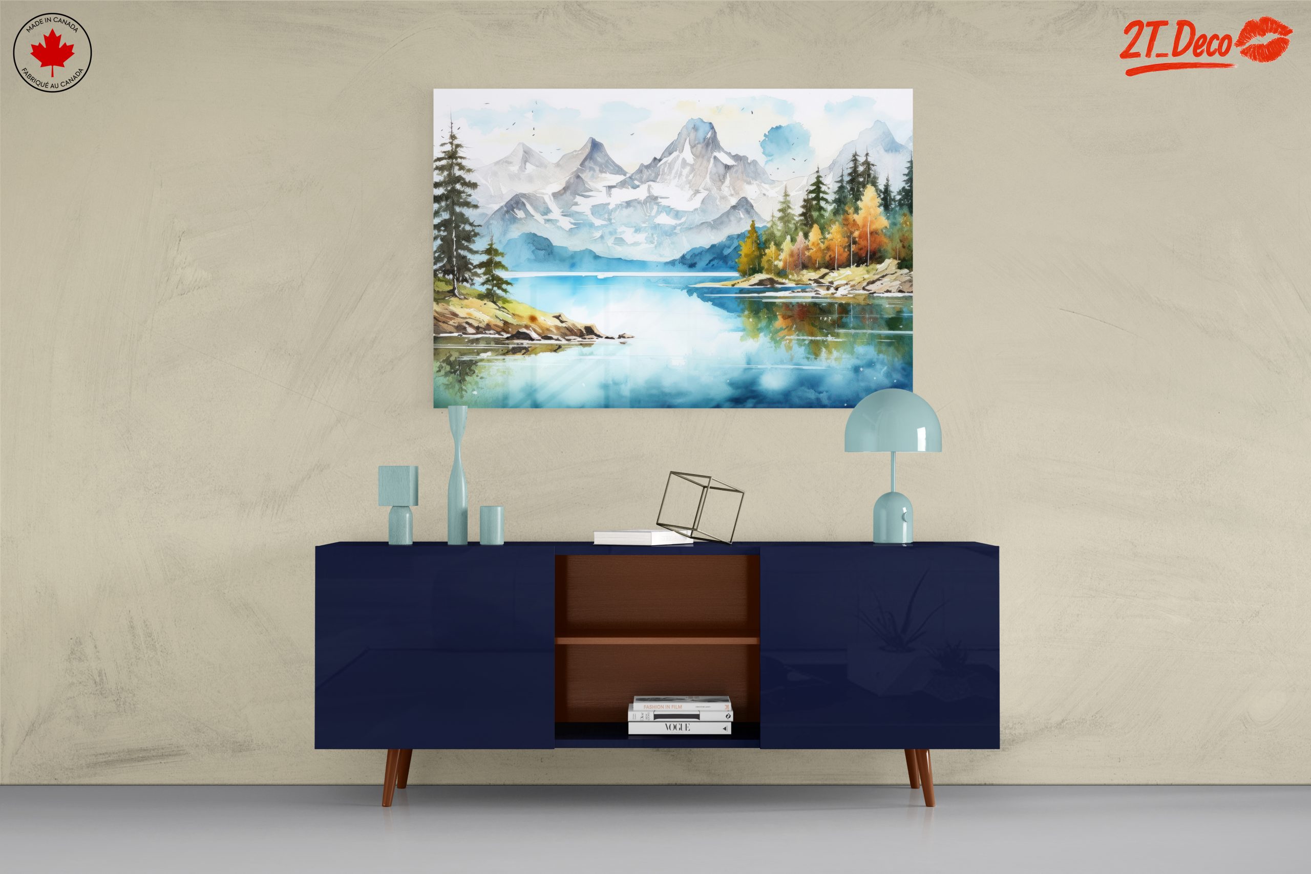 Serene Mountain and Lake Landscape - Image 8