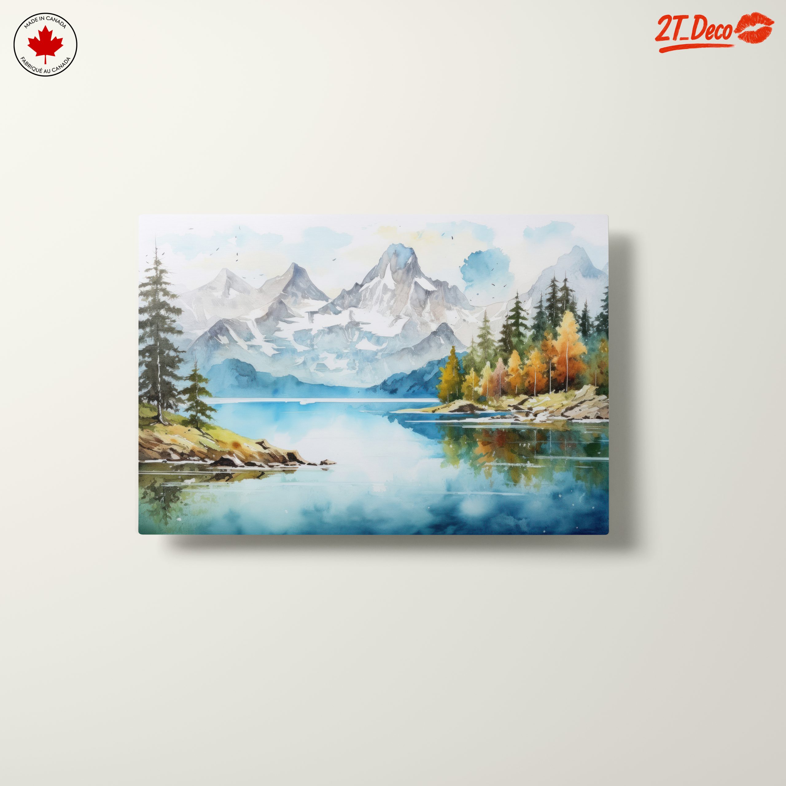 Serene Mountain and Lake Landscape - Image 10