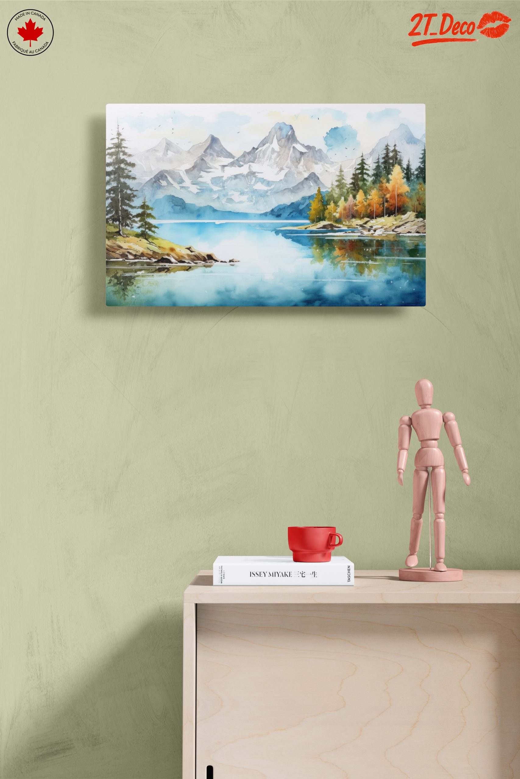 Serene Mountain and Lake Landscape - Image 14