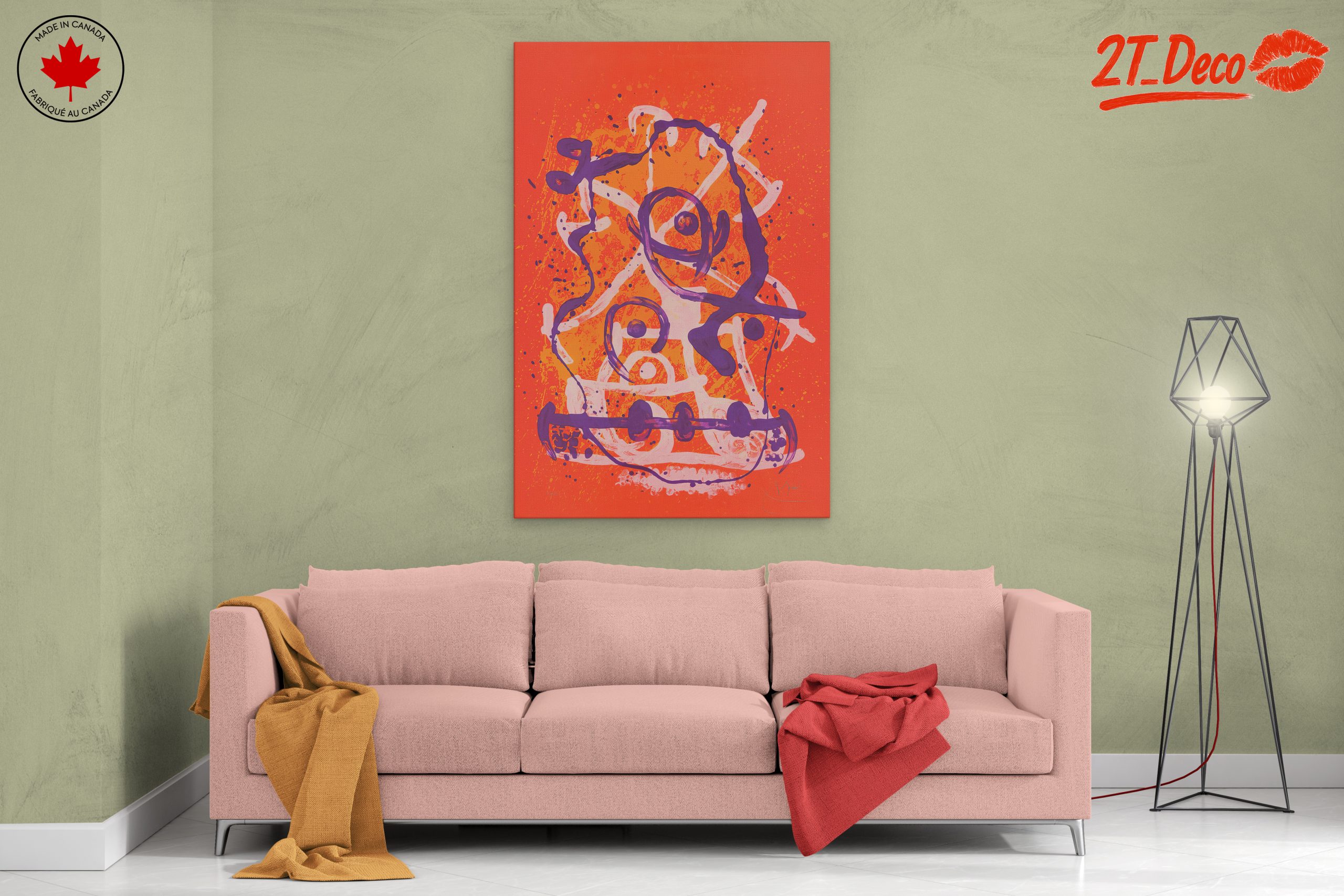 Vibrant Abstract Artwork with Bold Colors 2 - Image 2