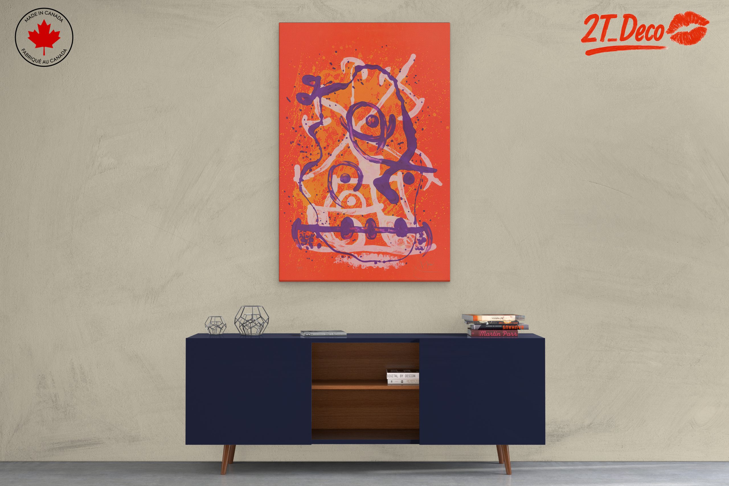 Vibrant Abstract Artwork with Bold Colors 2 - Image 3