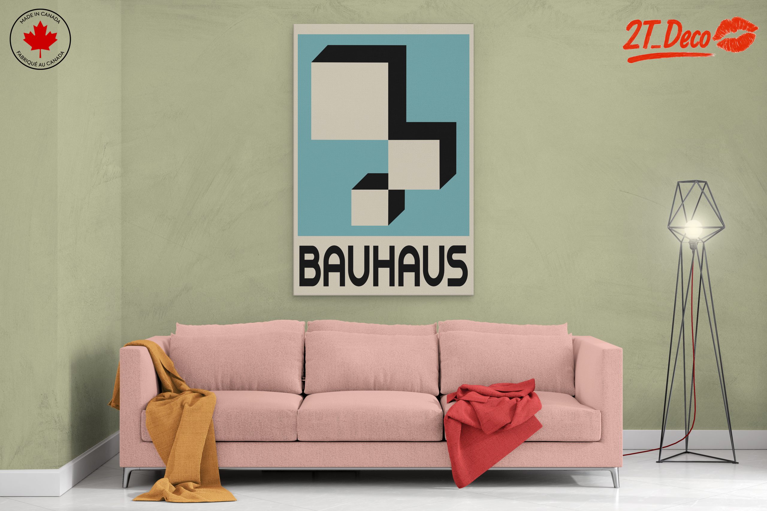 Geometric Bauhaus Artwork with Minimalist Design - Image 2