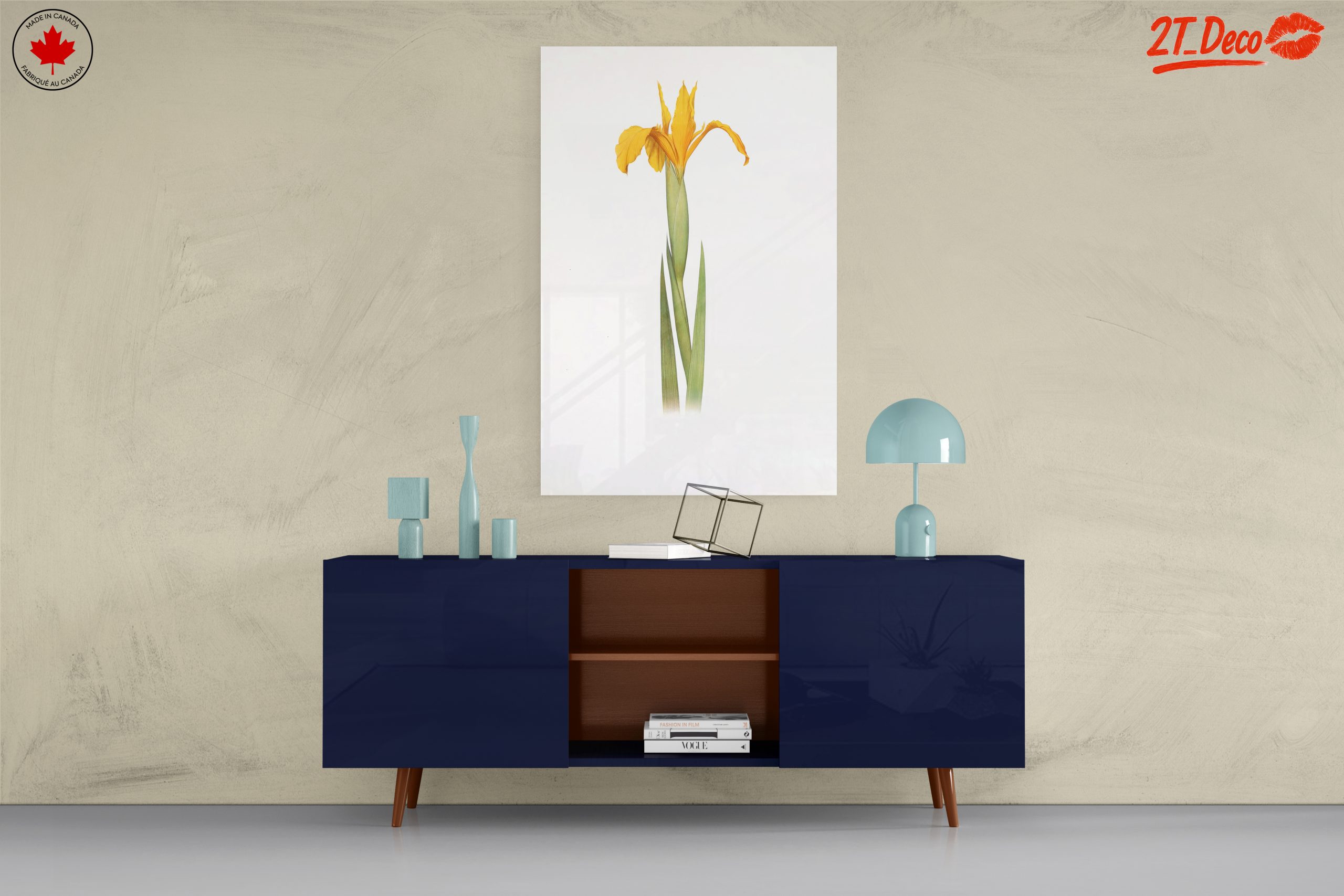 Yellow Iris Flower Botanical Art - Image 8