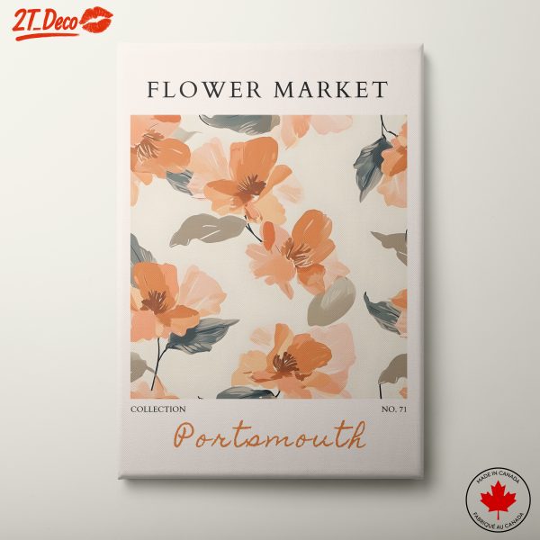 Flower Market Art Featuring Beautiful Blooms