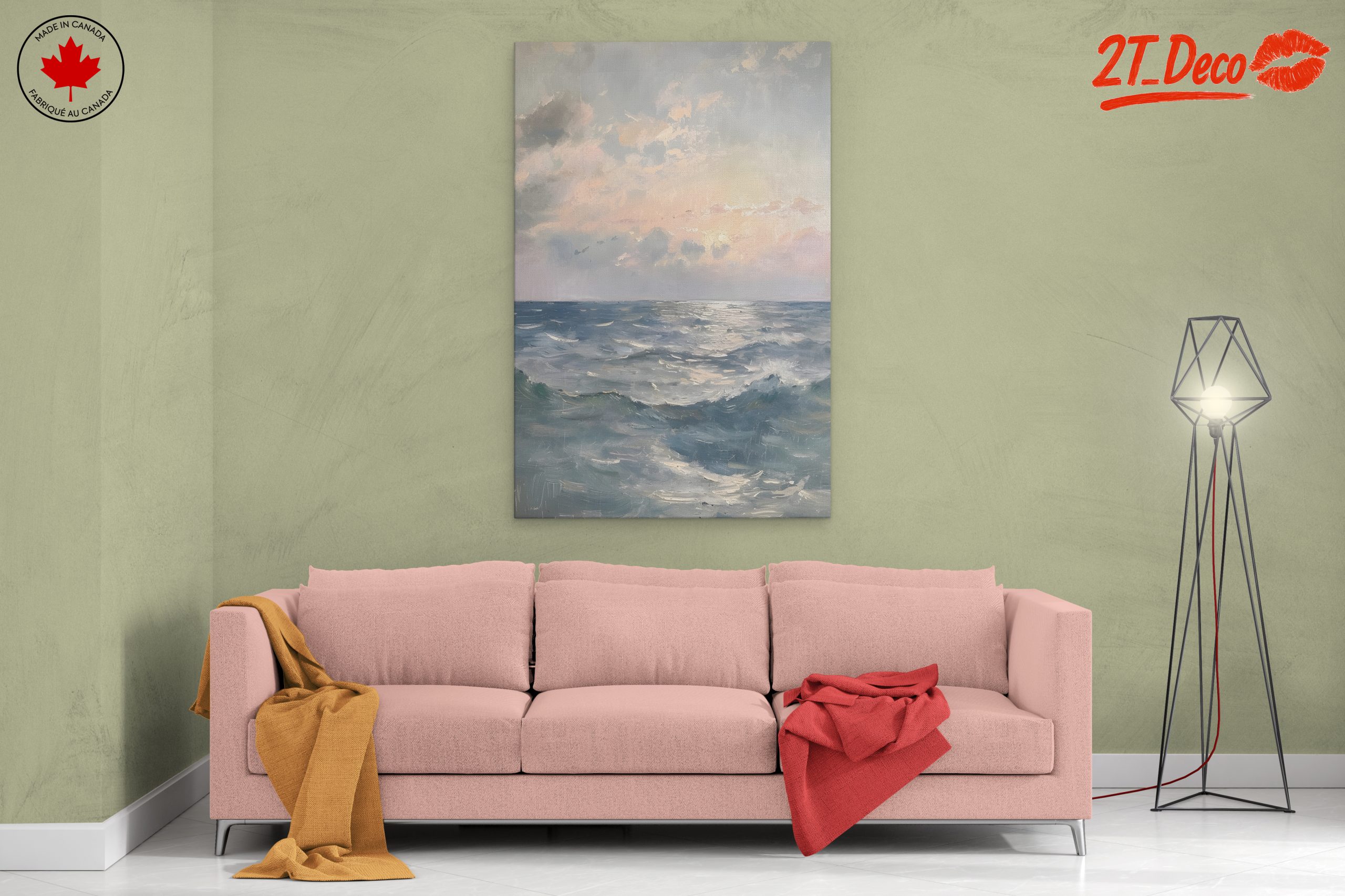 Serene Ocean View with Soft Sky - Image 2