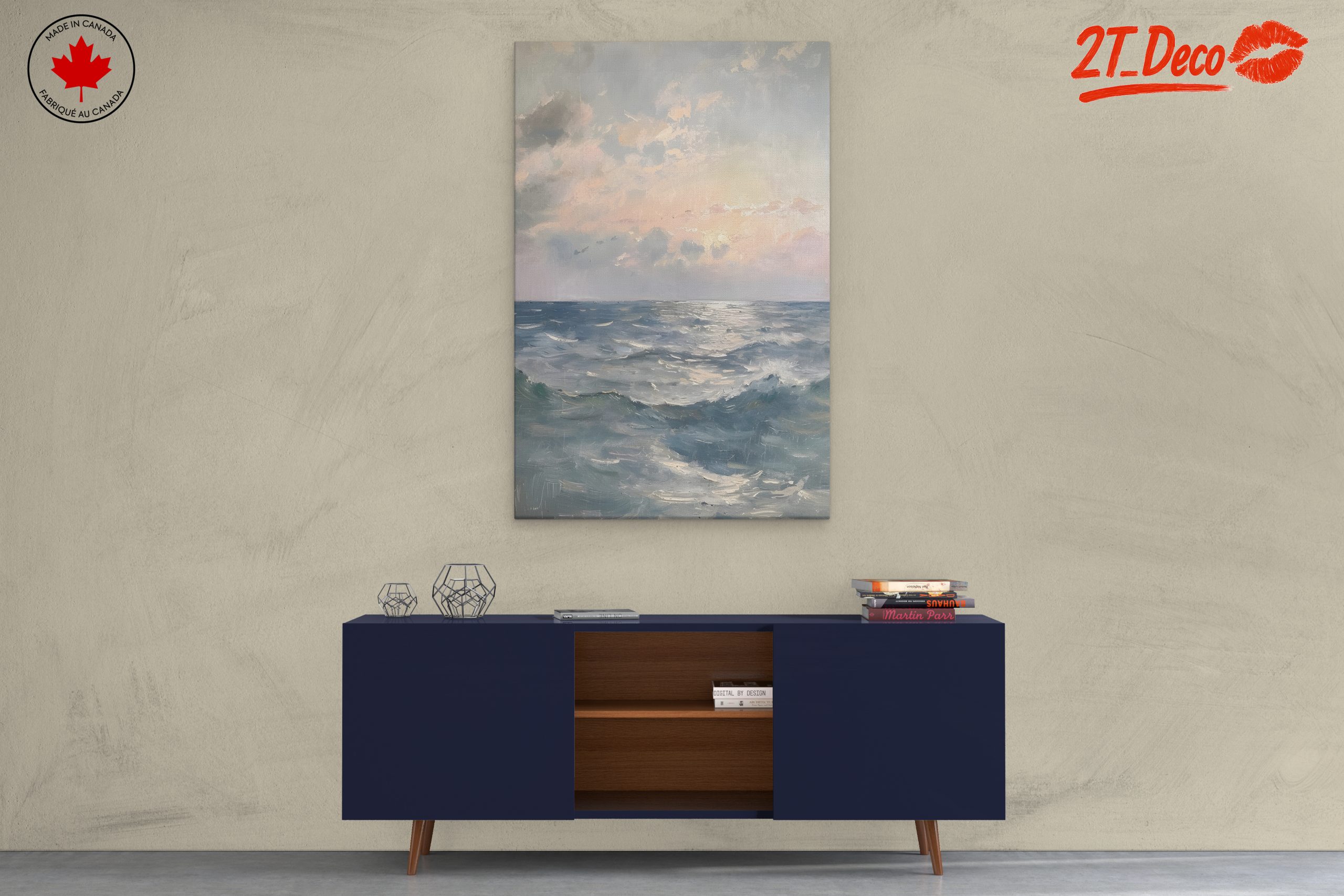 Serene Ocean View with Soft Sky - Image 3