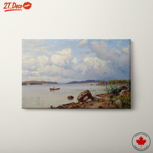 Tranquil Adventure Landscape with Boat