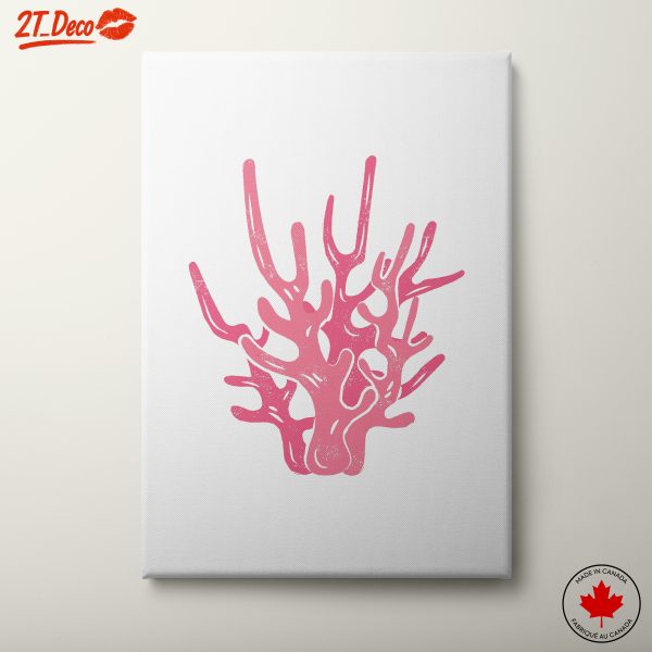 Stylized Pink Coral Abstract Art