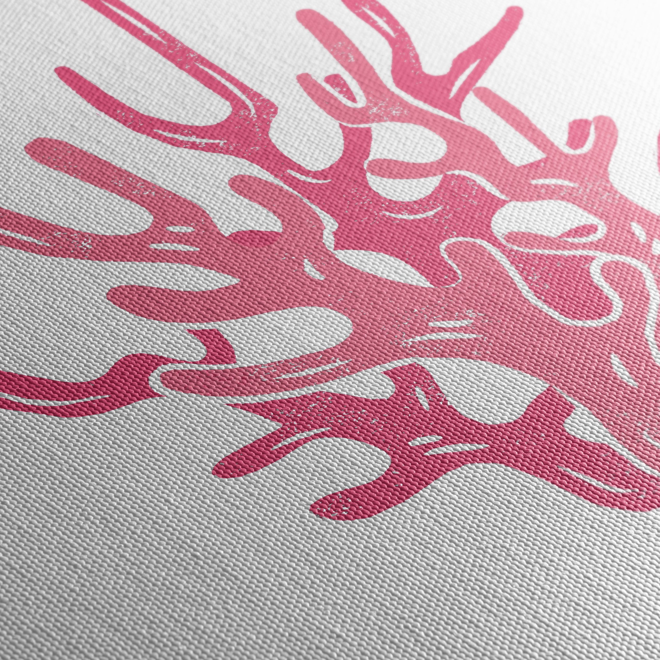 Stylized Pink Coral Abstract Art - Image 5
