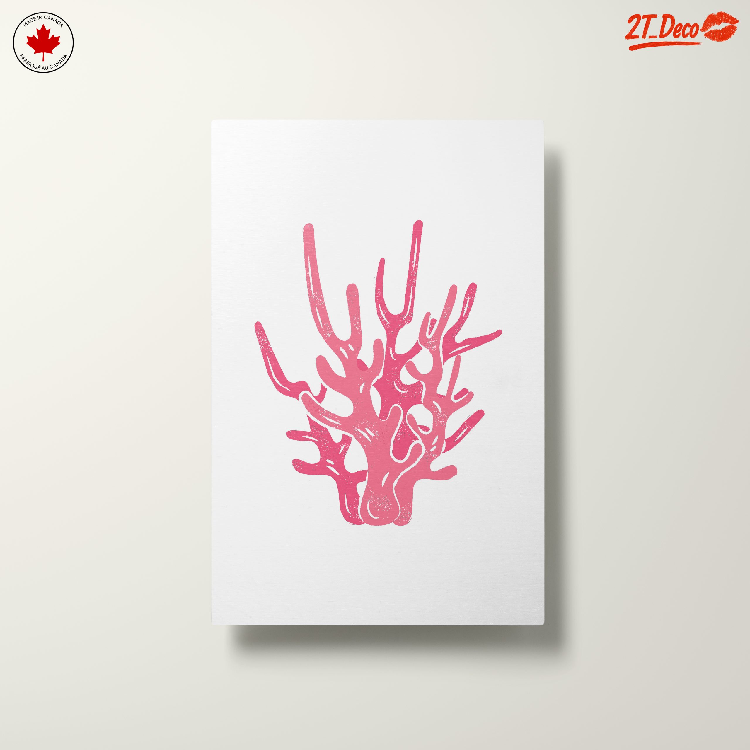 Stylized Pink Coral Abstract Art - Image 10