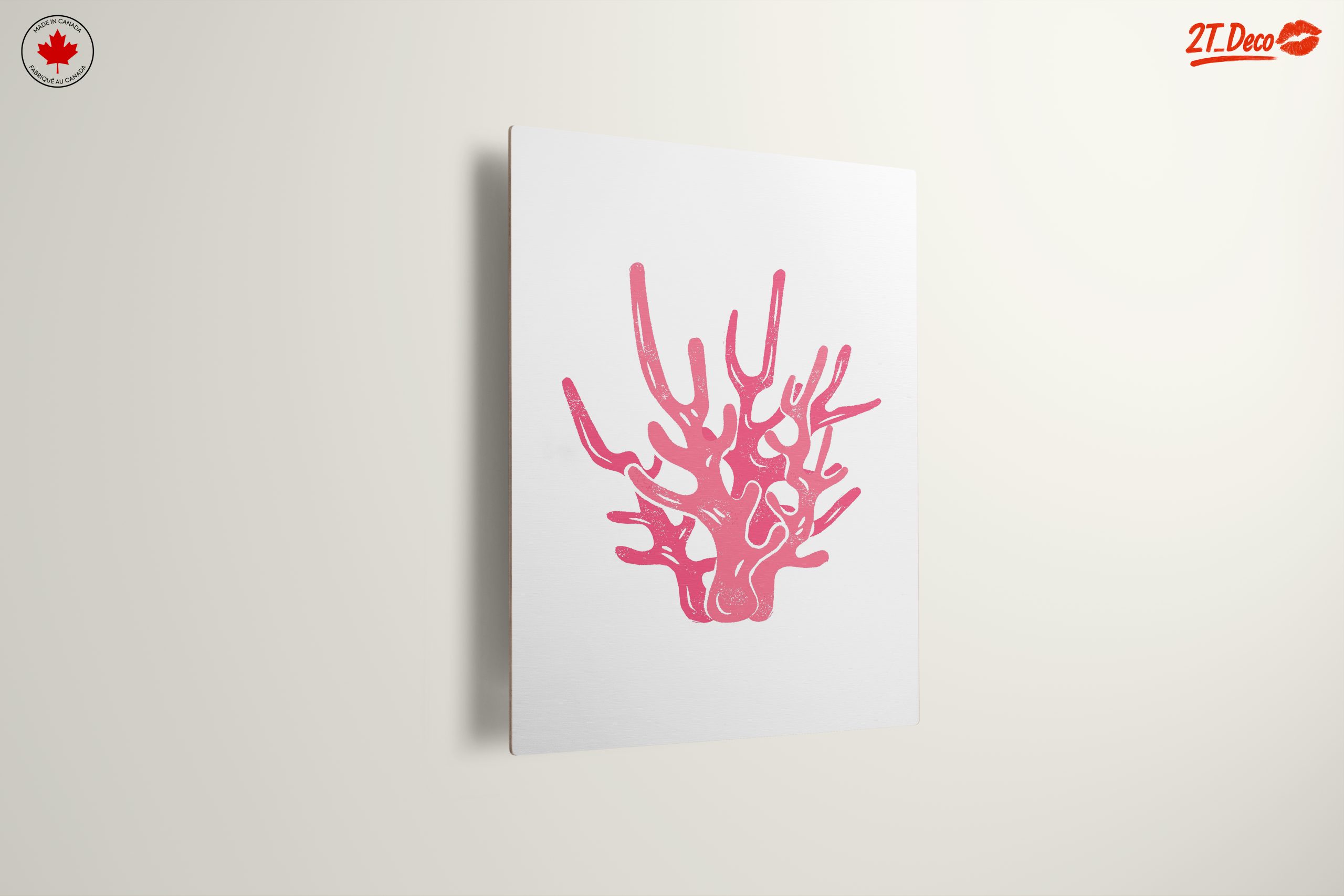 Stylized Pink Coral Abstract Art - Image 13
