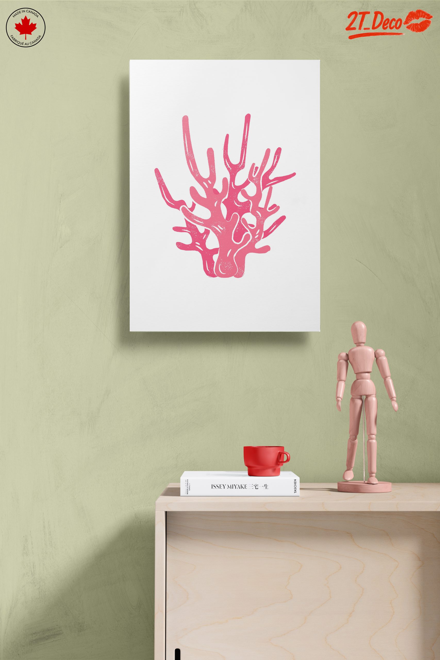 Stylized Pink Coral Abstract Art - Image 14