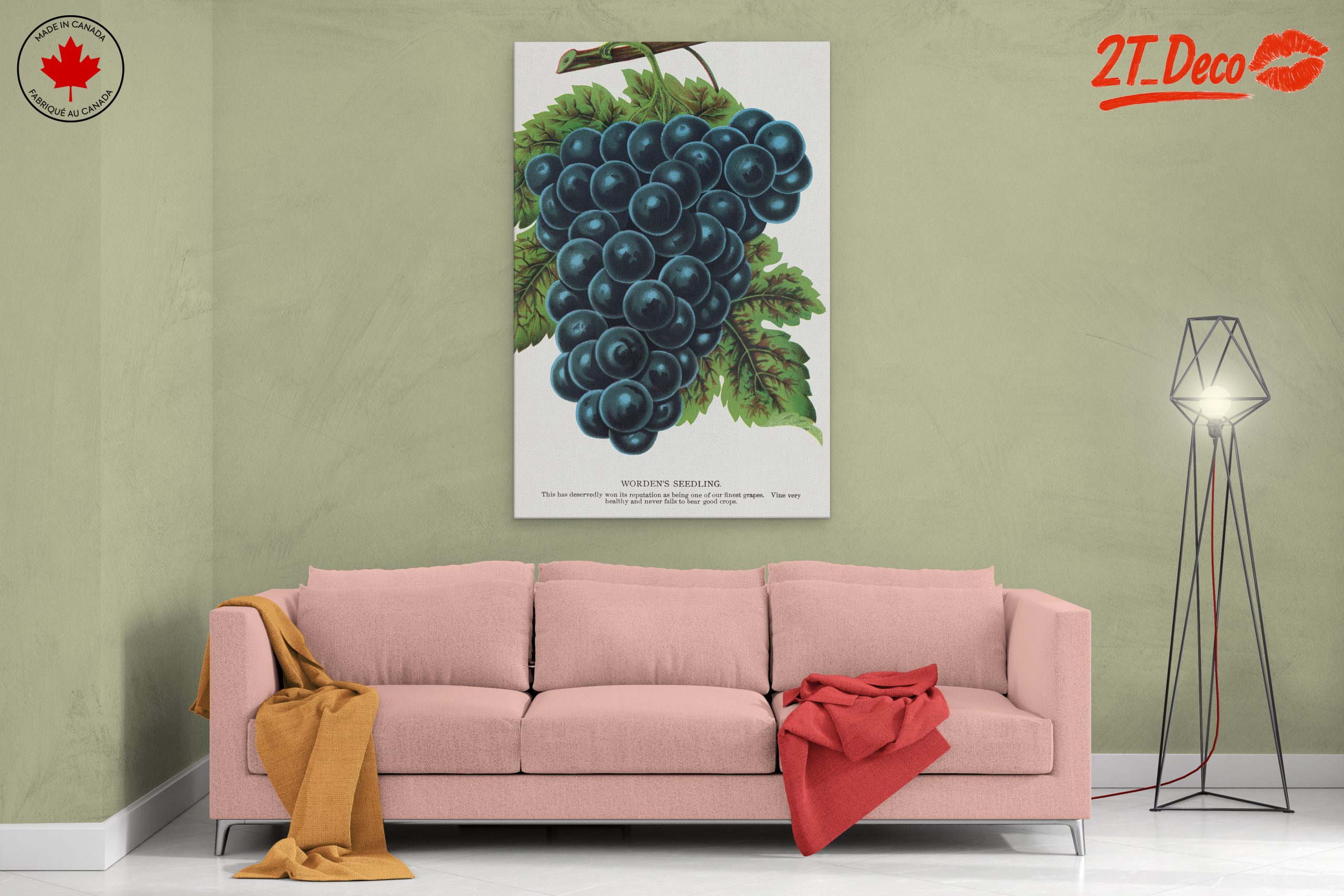 Abstract Grapes Art For Home Decor - Image 2