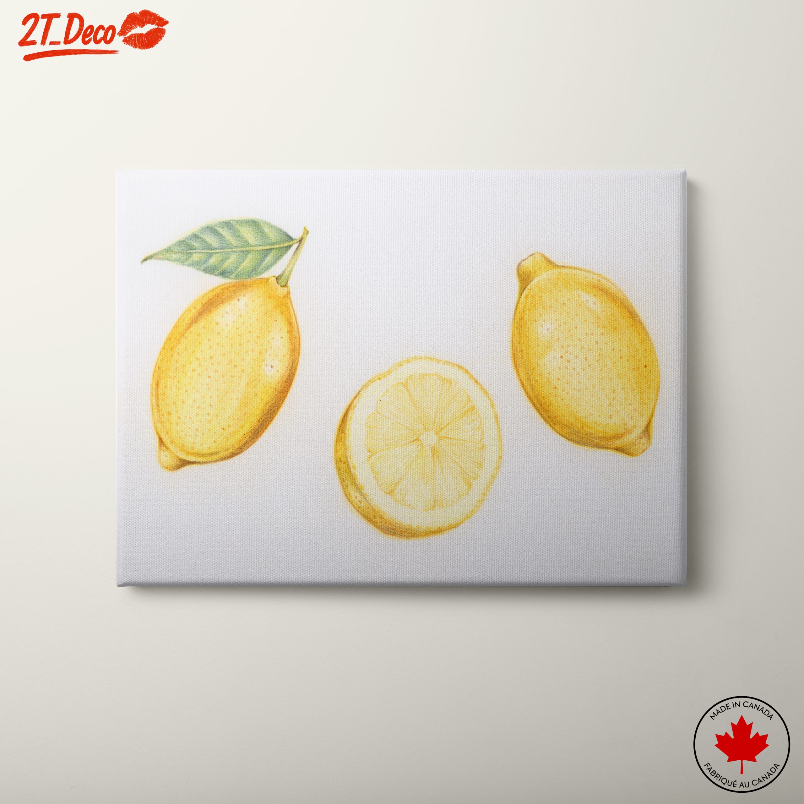 Artistic Lemon Illustration for Kitchen Decor