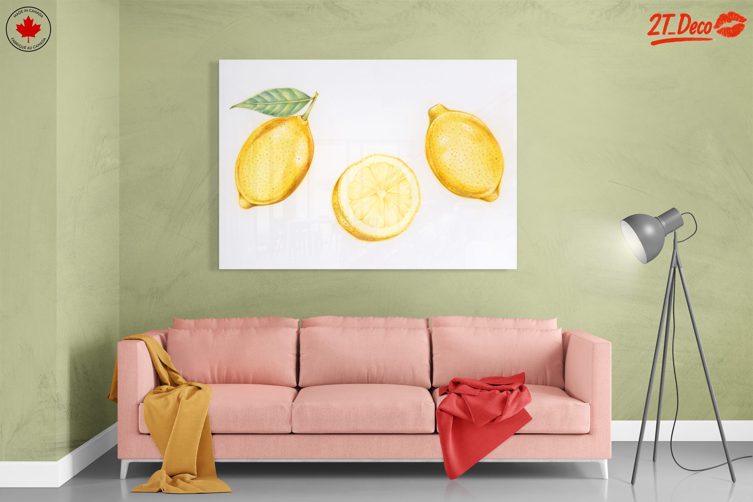 Artistic Lemon Illustration for Kitchen Decor - Image 7