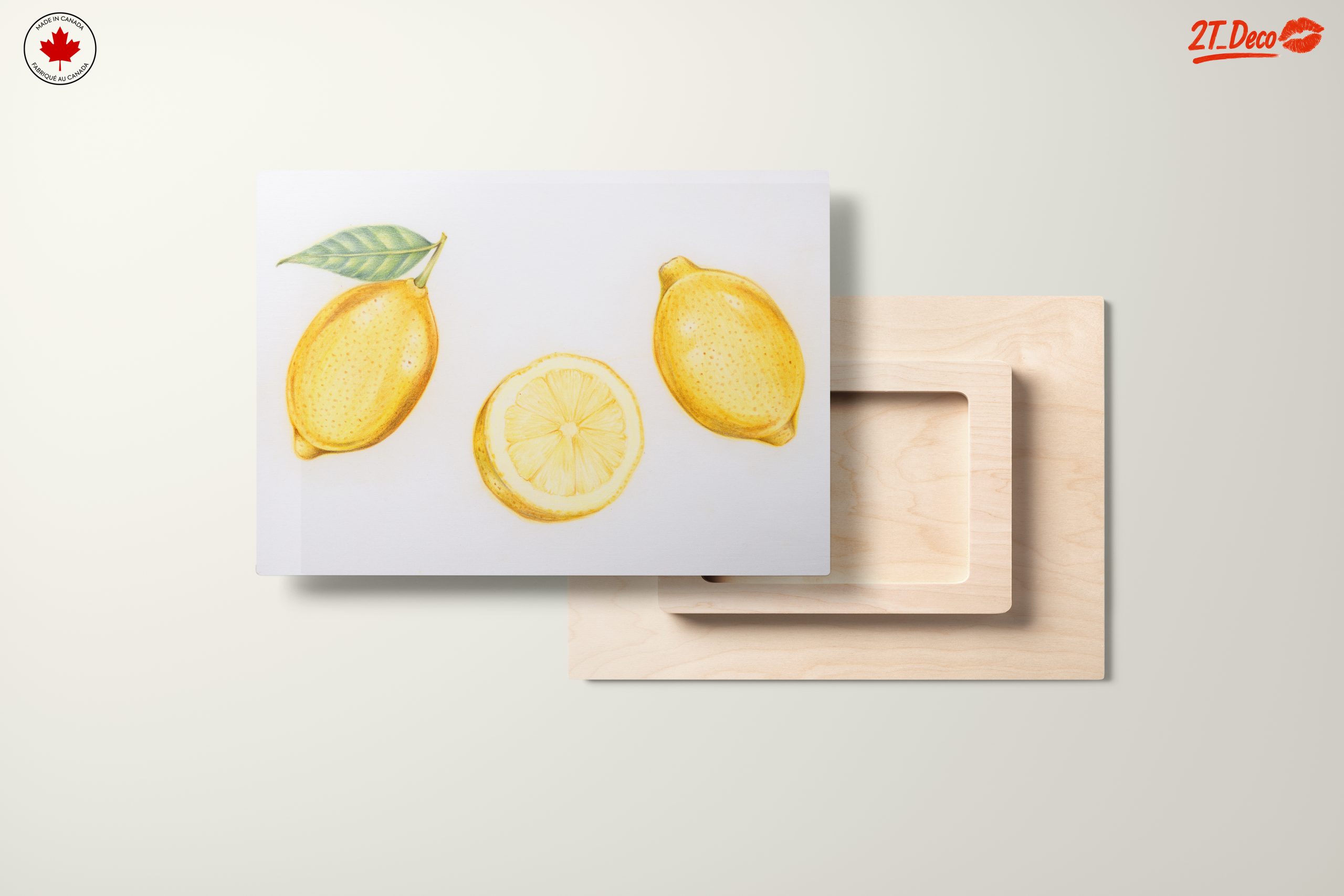 Artistic Lemon Illustration for Kitchen Decor - Image 11