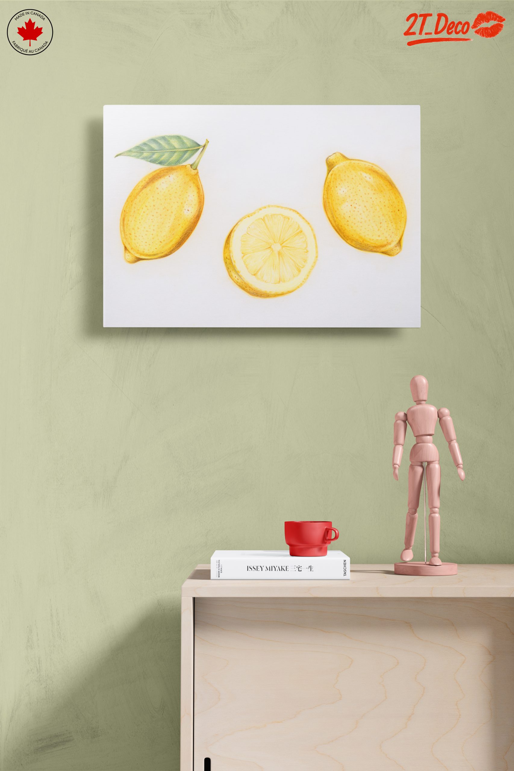 Artistic Lemon Illustration for Kitchen Decor - Image 14