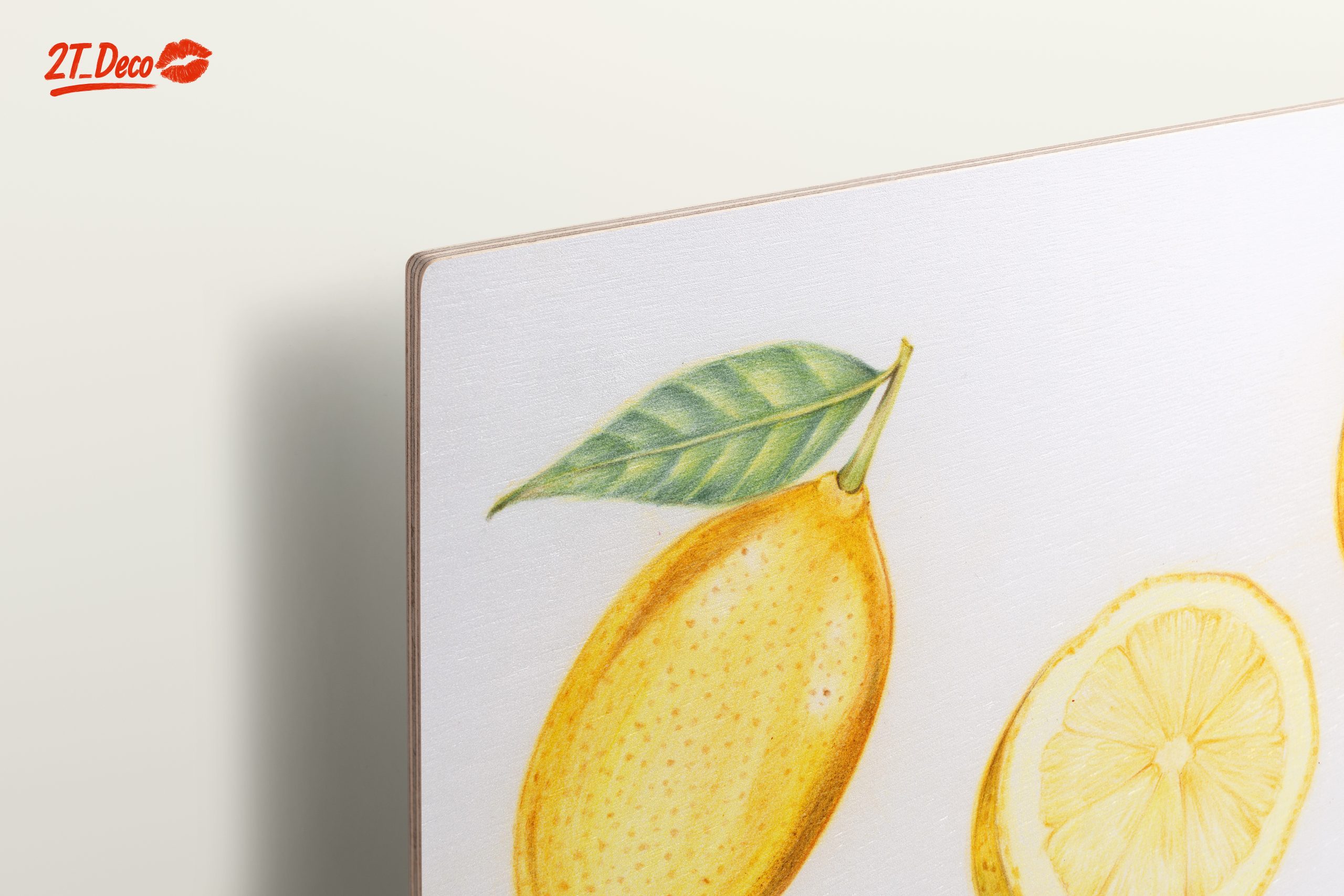 Artistic Lemon Illustration for Kitchen Decor - Image 15