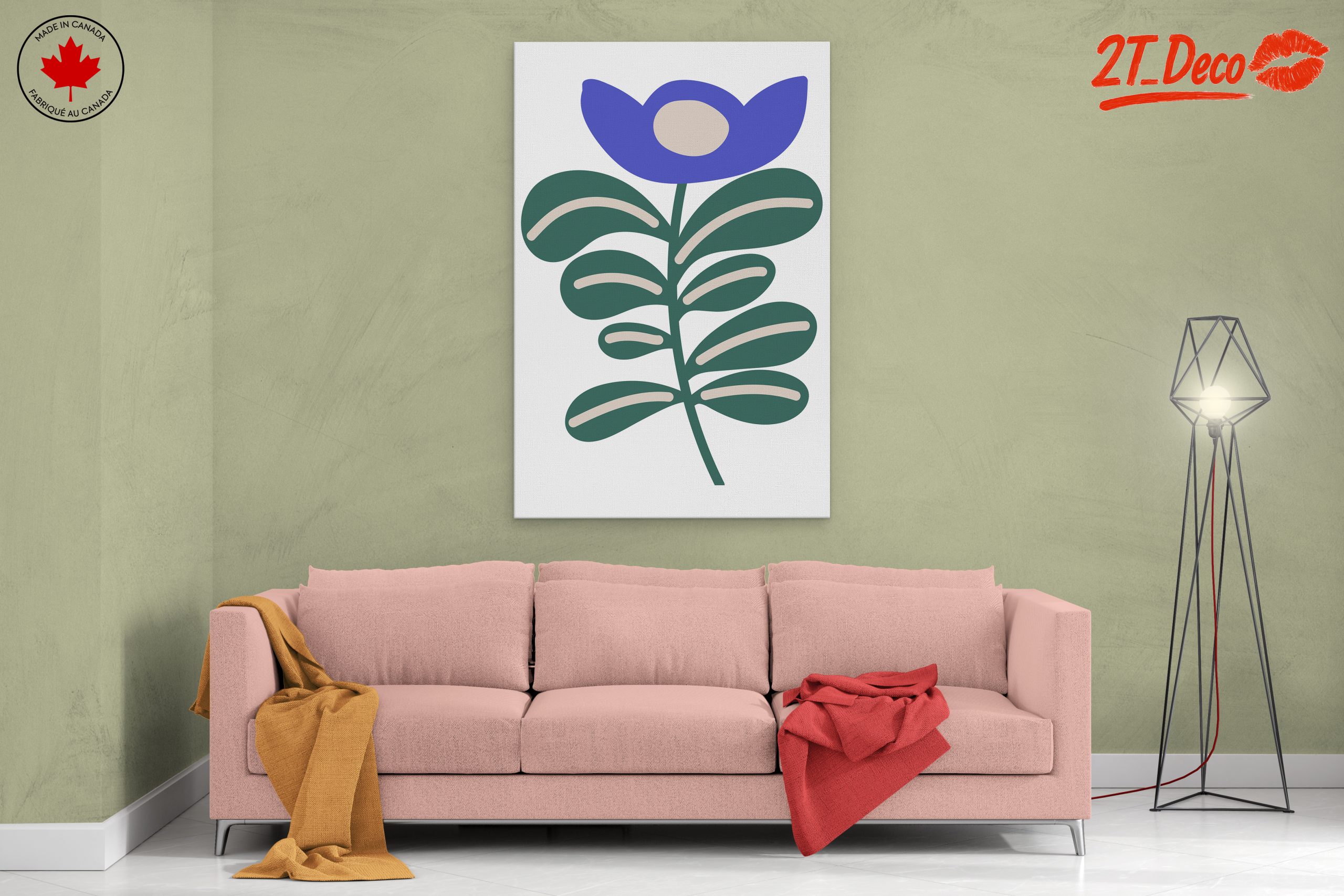 Stylized Botanical Flower Art 4 - Image 2