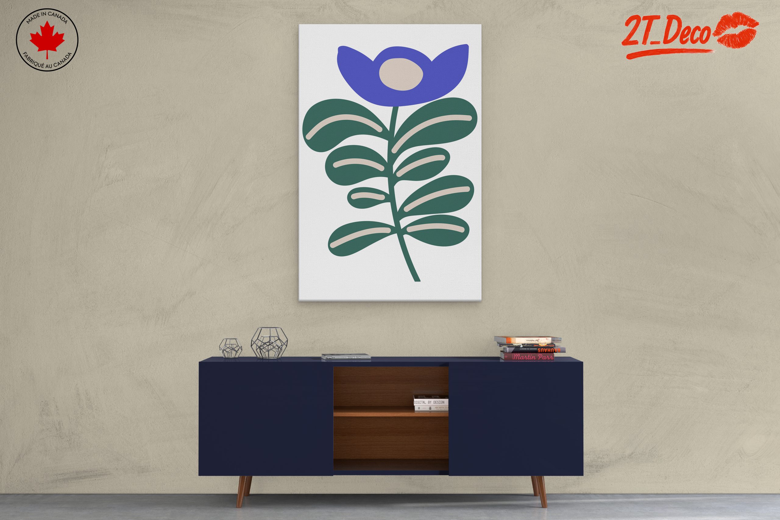 Stylized Botanical Flower Art 4 - Image 3