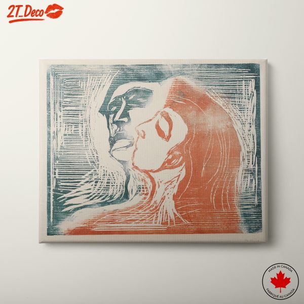 Abstract Contemporary Portrait of Two Faces