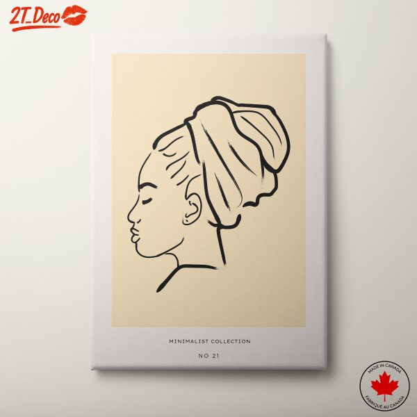 Elegant Minimalist Female Figure Portrait