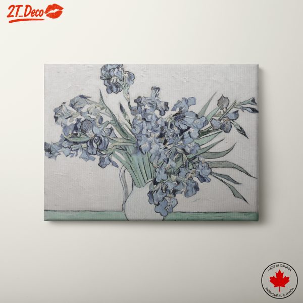 Irises in a Vase: Floral Arrangement Art