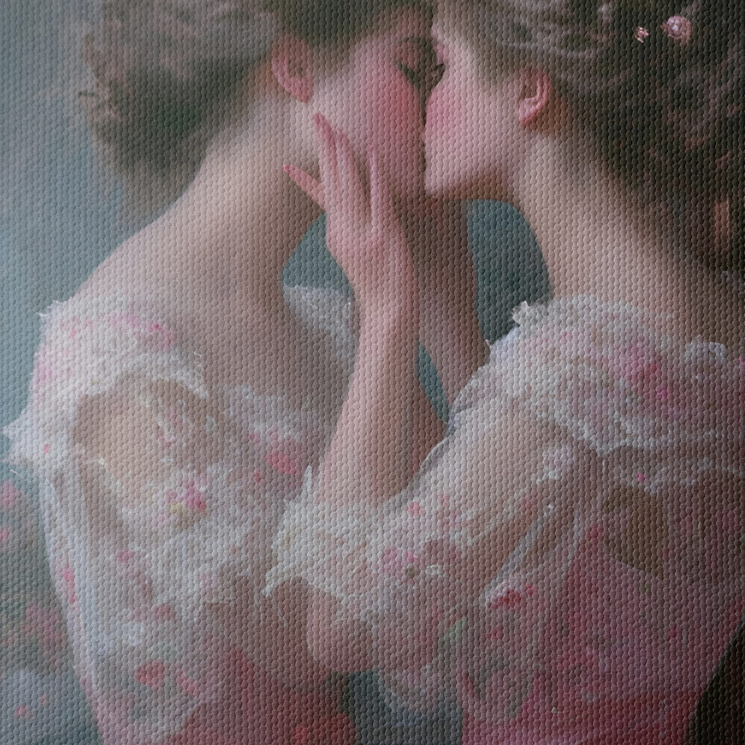 Intimate Portrait of Two Women in Elegant Dresses - Image 4