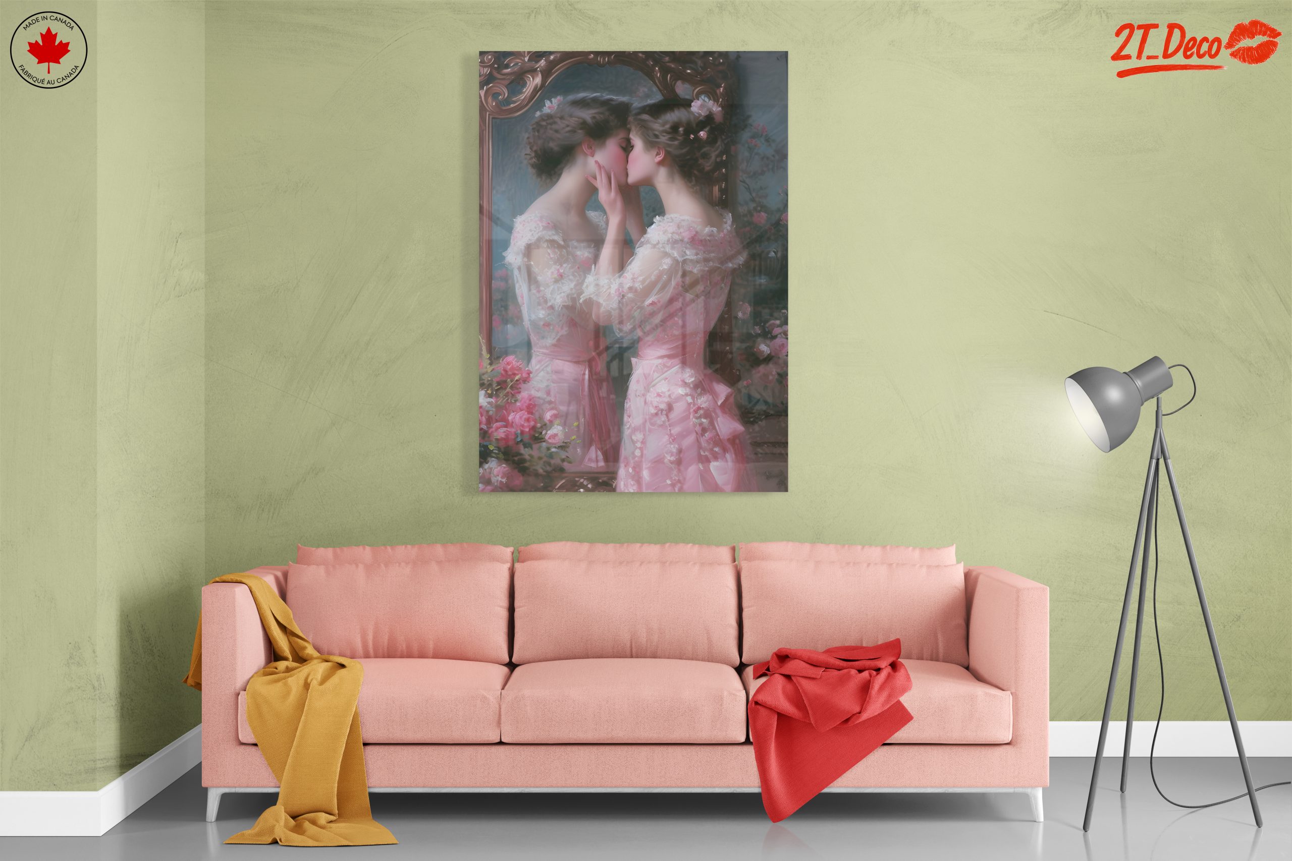 Intimate Portrait of Two Women in Elegant Dresses - Image 7