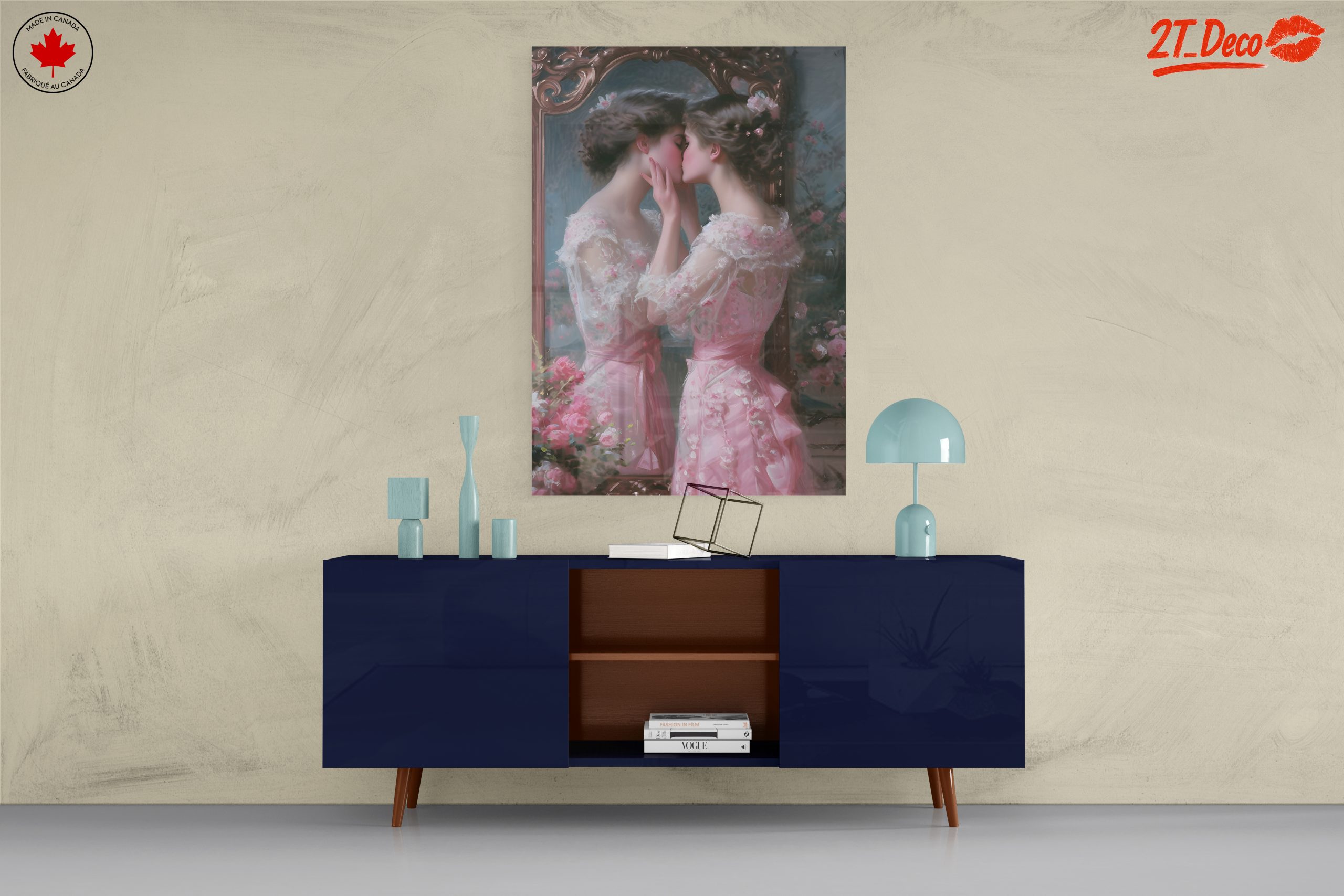Intimate Portrait of Two Women in Elegant Dresses - Image 8