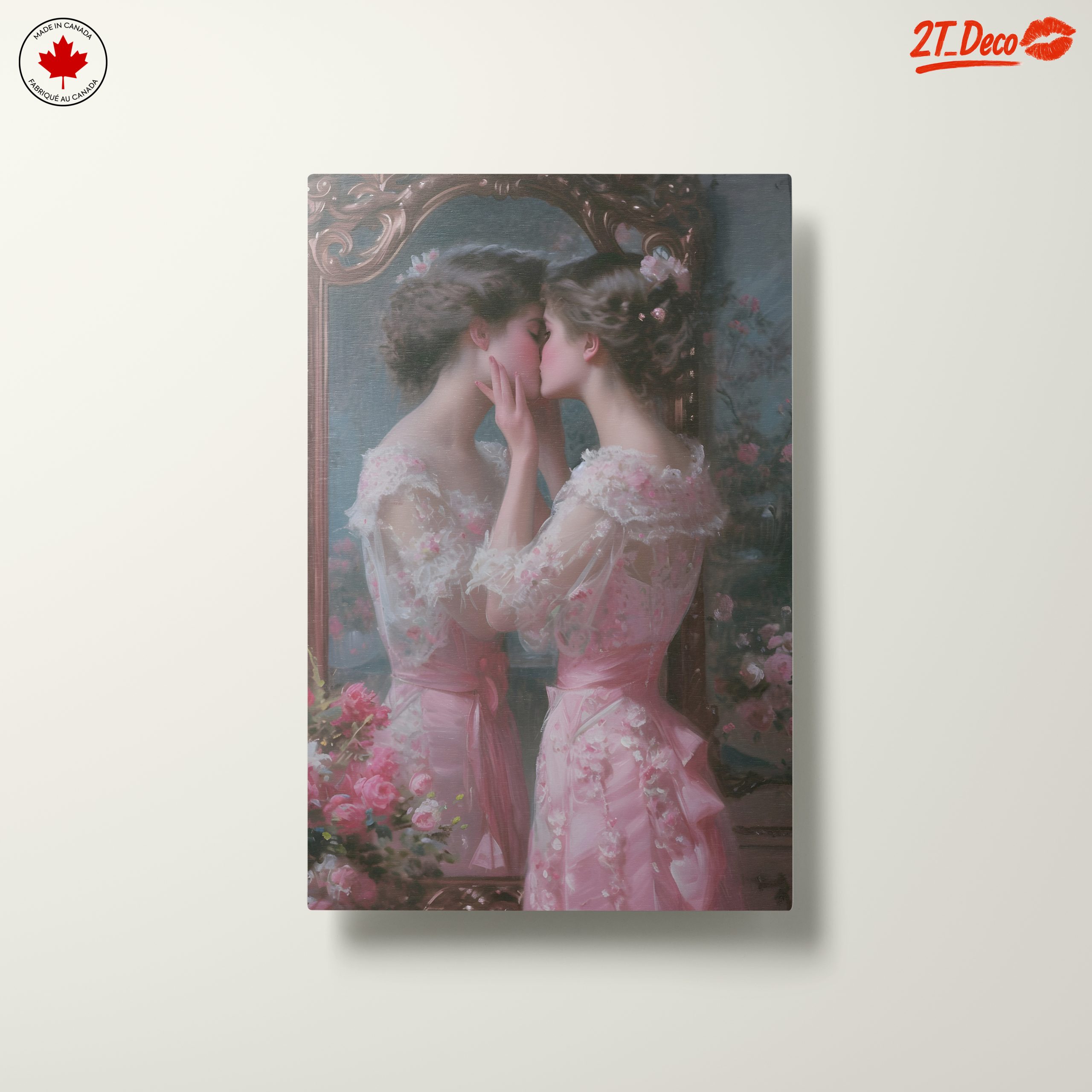 Intimate Portrait of Two Women in Elegant Dresses - Image 10