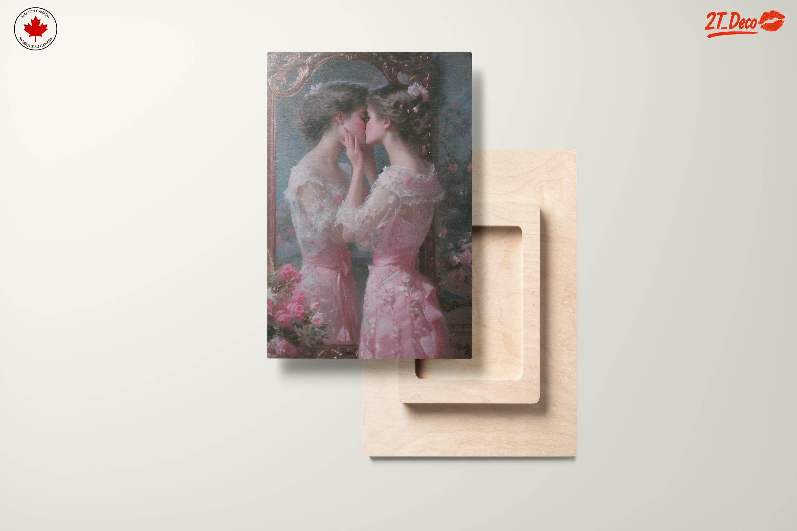 Intimate Portrait of Two Women in Elegant Dresses - Image 11